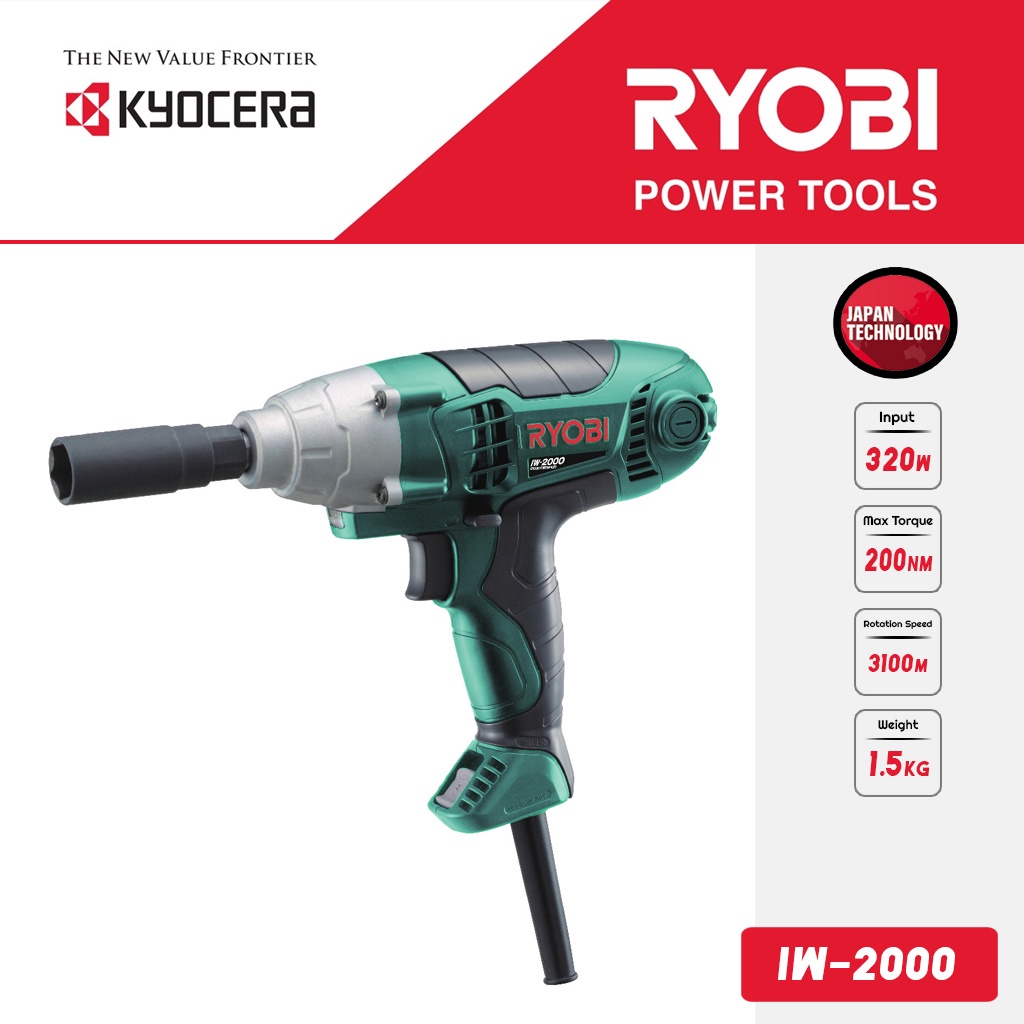 Impact Wrench Ryobi IW 2000 Mesin Pembuka Baut