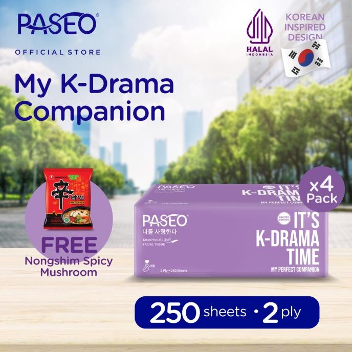 

Paseo Elegant K-Drama 4 Pack FREE Shin Ramyun 1 Pc