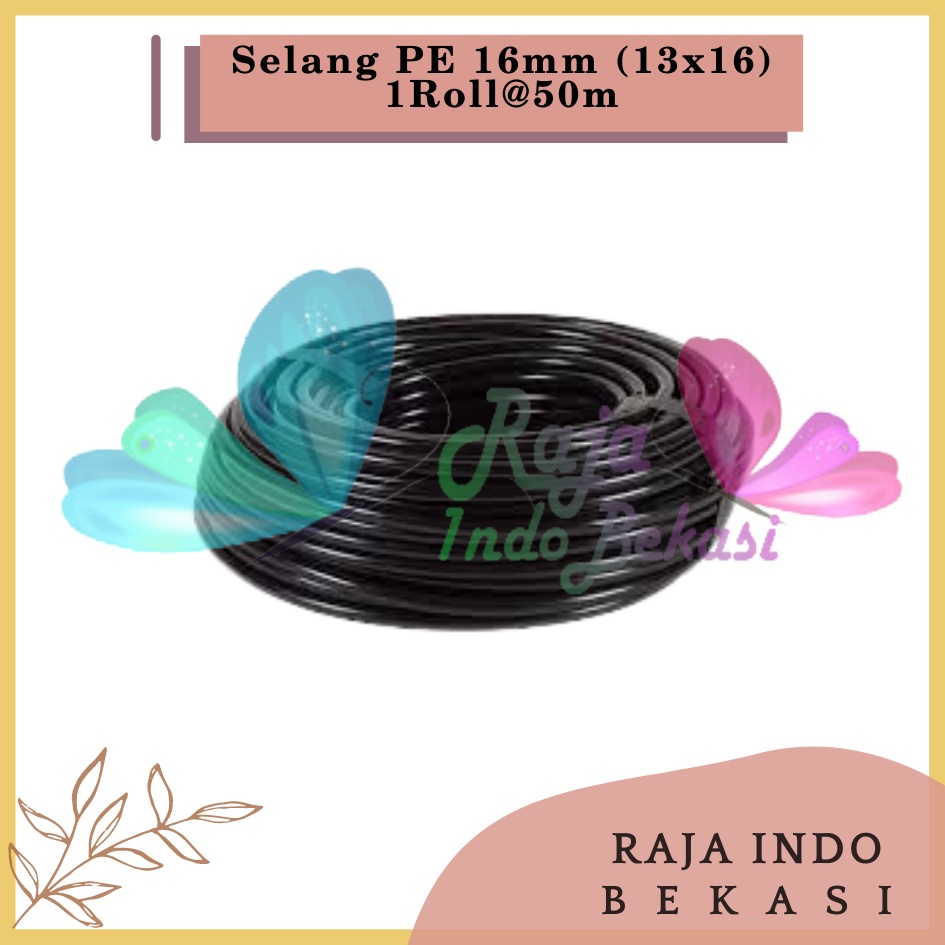 Selang Pe 11mm 16mm 1ROL 50m 100m Kualitas Bagus Fertigasi Irigasi Hidroponik NFT / DFT /Selang PE 8/11 mm-SELANG PE 8 / 11MM ALAT SIRAM HOSE IRIGASI HIDROPONIK FERTIGASI SPRAYER MISTING HDPE TAMAN KEBUN AIR KNAPSACK GENDONG 8 12 MM