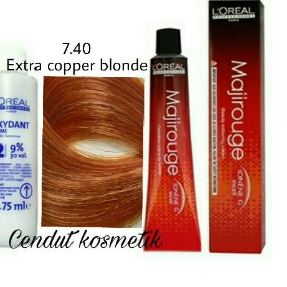 EXCLUSIVE!Loreal majirouge 7.40 Extra copper blonde , pewarna rambut|SQ8