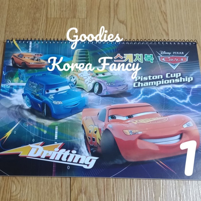 

Lucu Buku Gambar Spiral Cars Ori Korea Ready Stock Trendi