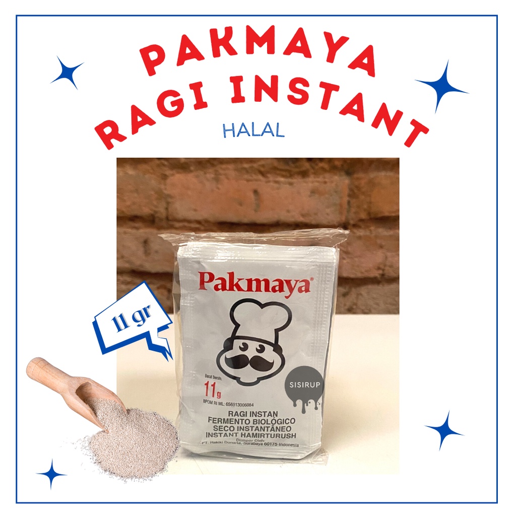 Ragi Instan / Yeast 11 gram / PAKMAYA