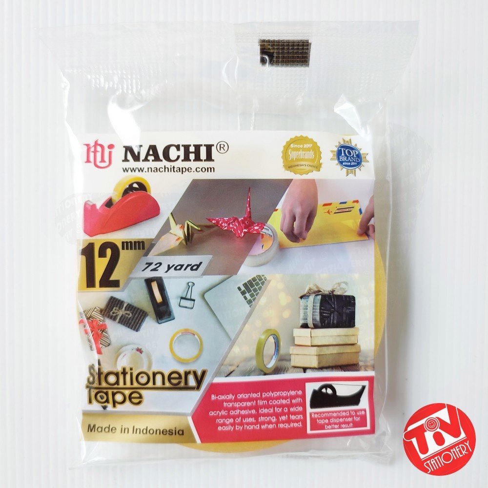 

Selotip Bening Nachi 1/2" (12 mm) Stationery Tape