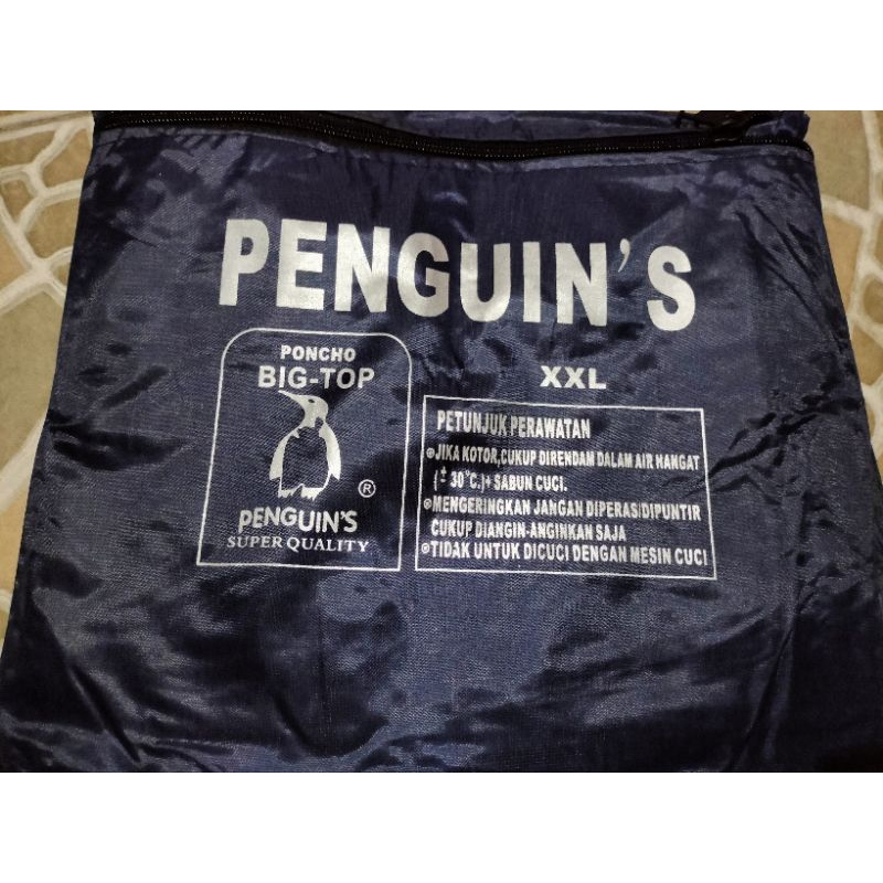 ( PONCHO BIG-TOP ) Jas Hujan Poncho Penguin's XXL