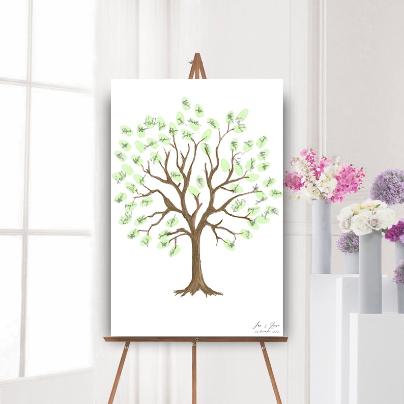 

Kanvas Guest Book / Board 40 x 60 cm Batang Pohon