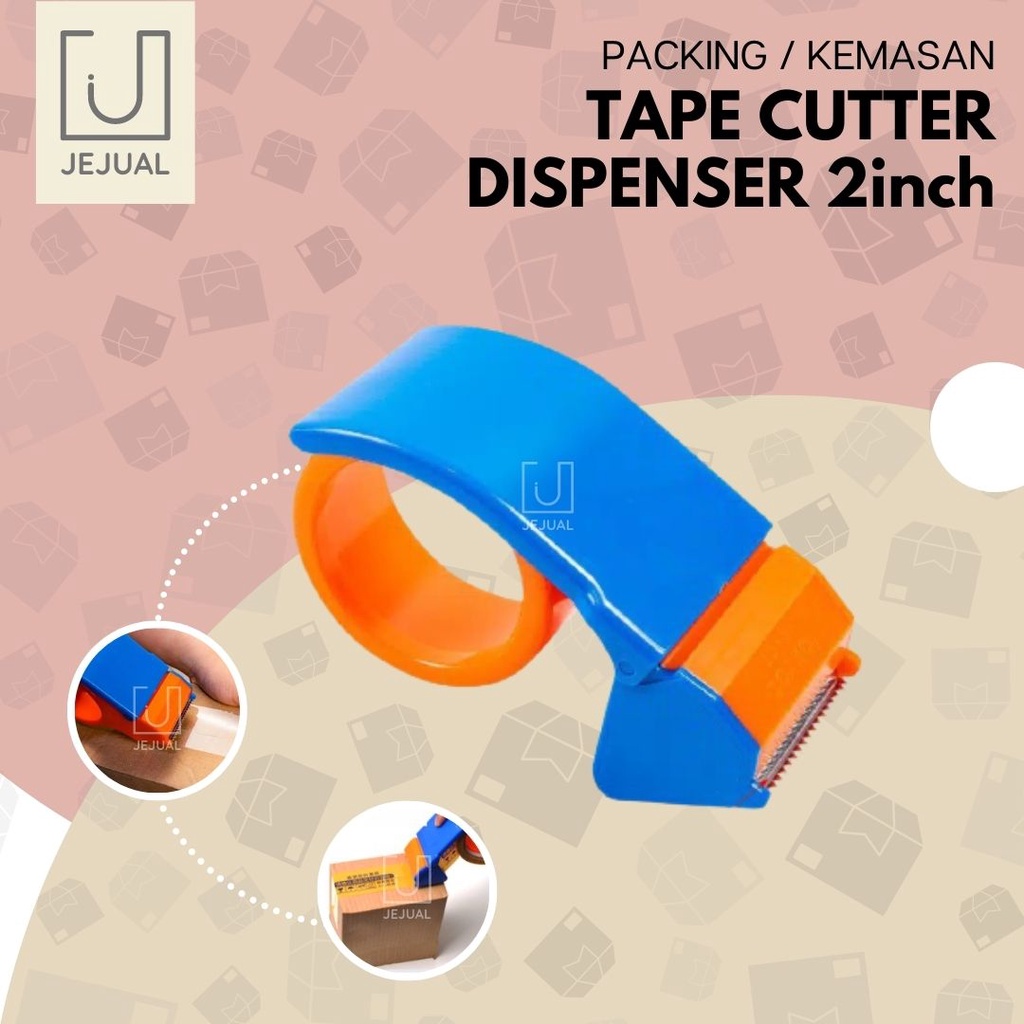 

TAPE CUTTER Alat Pemotong Lakban/Isolasi Dispenser 2inc Tempat Selotip/Solasi