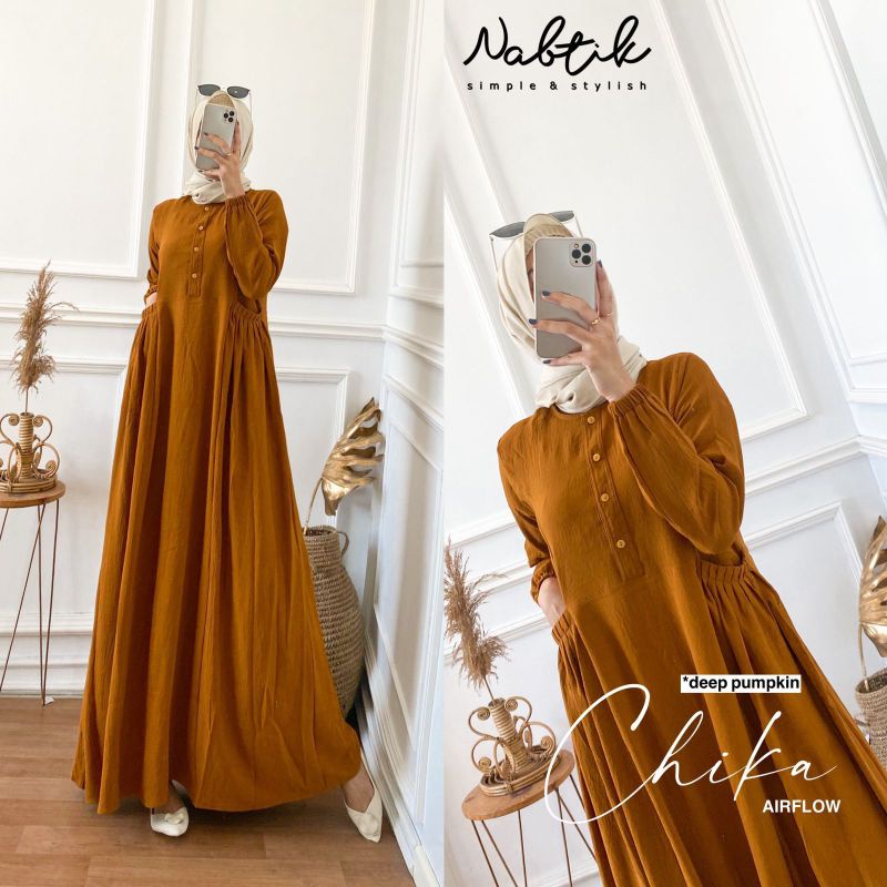 CHIKA DRESS BY NABTIK | DRESS POLOS GAMIS