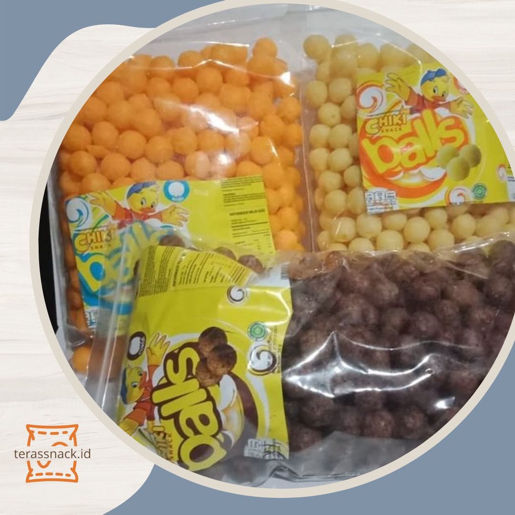 

Chiki Ball Isi 250 Gram / Chiki Enak / Chiki Kiloan / Cemilan Kiloan
