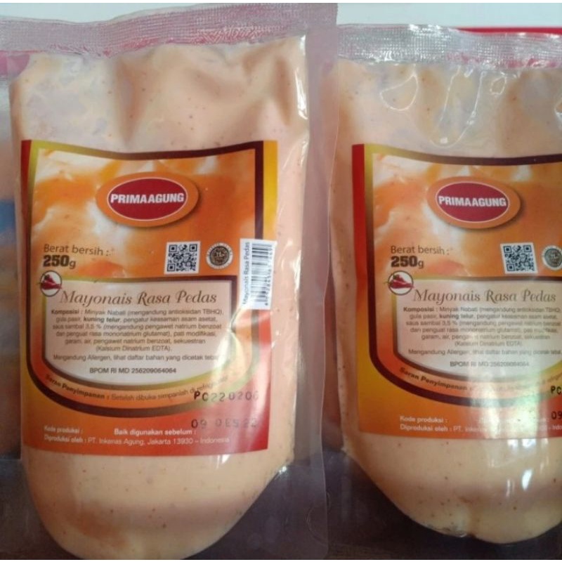 

Prima Agung Mayonaise Rasa Pedas 250Gr