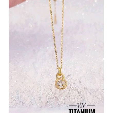 Set Perhiasan Titanium Wanita Gold Import 1012d