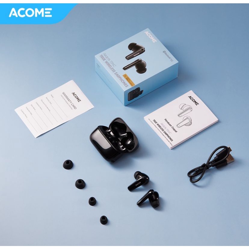 Acome T5NC ANC TWS Headset Earphone Bluetooth 5.2 ENC Call Noise Reduction Garansi Resmi 1 Tahun Airdots