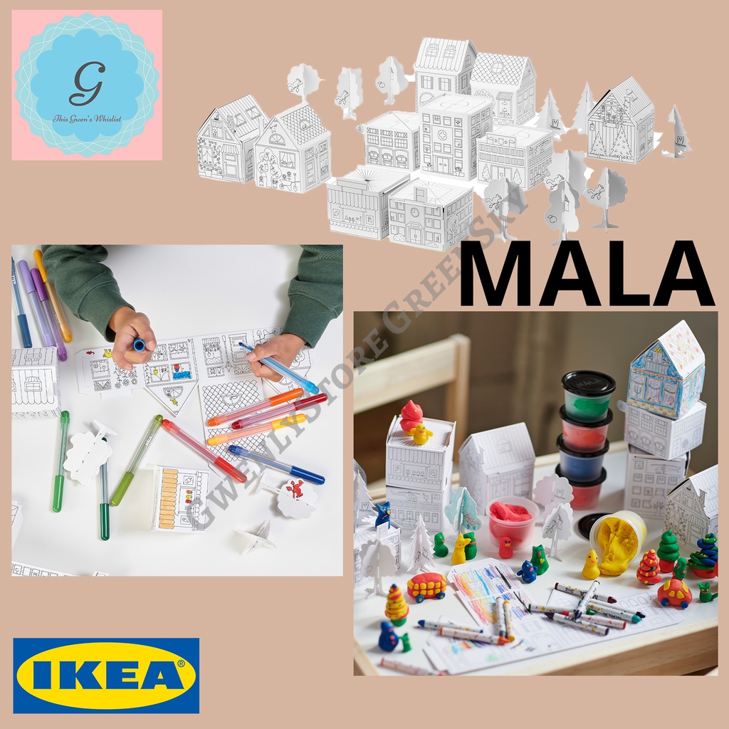 

MALA 10 template kertas karton maket bangunan kota scale model