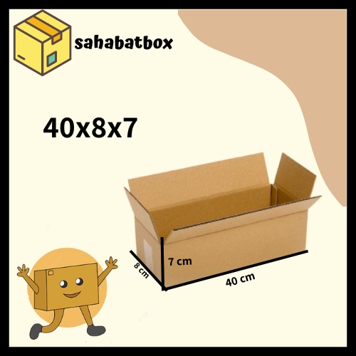 

(min order 10pcs) KARDUS PACKING POLOS/BOX PACKING/KARDUS KEMASAN MURAH 40x8x7CM