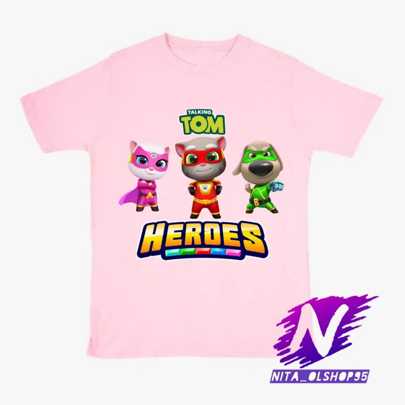 baju anak kaos anak talking tom heroes baju my talking tom heroes