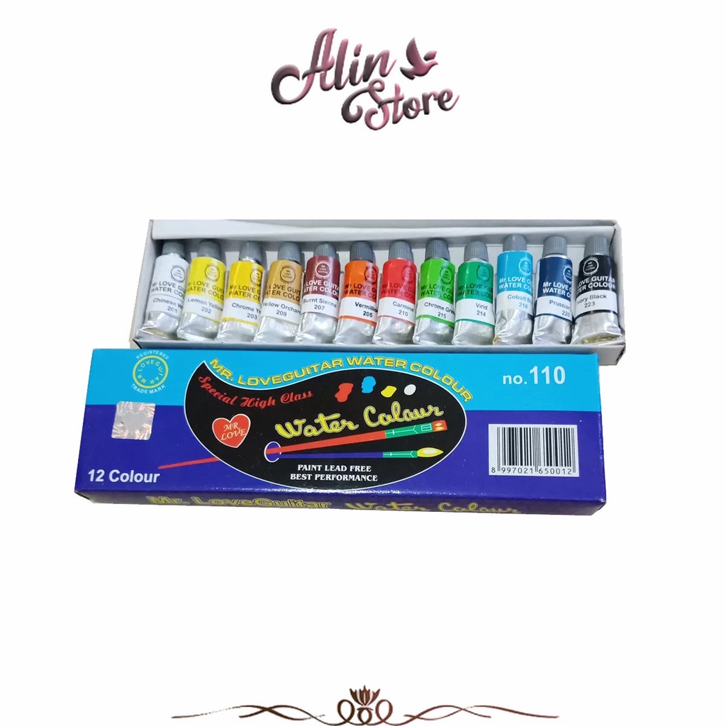 

Cat Air/ Water Colour Love Guitar No 110 12 Warna