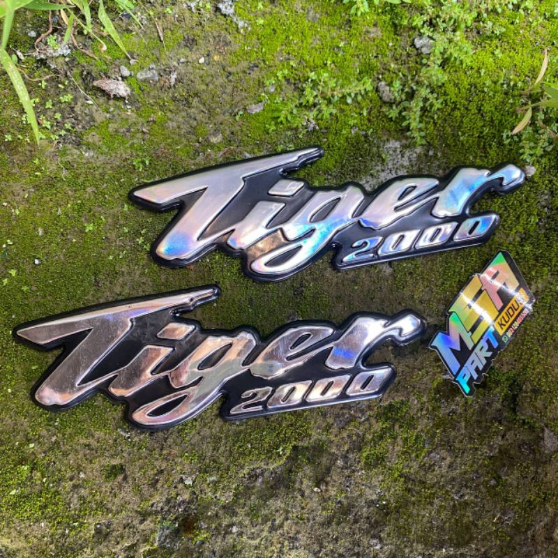 Emblem logo Tiger 2000 stiker emblem tangki emblem timbul honda tiger 2000