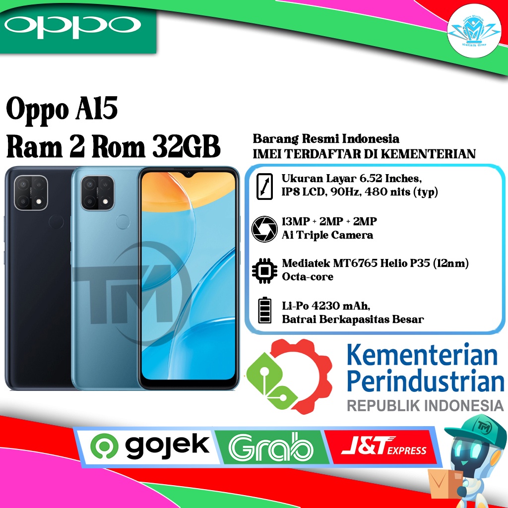 Oppo A15 Ram 2 Rom 32GB