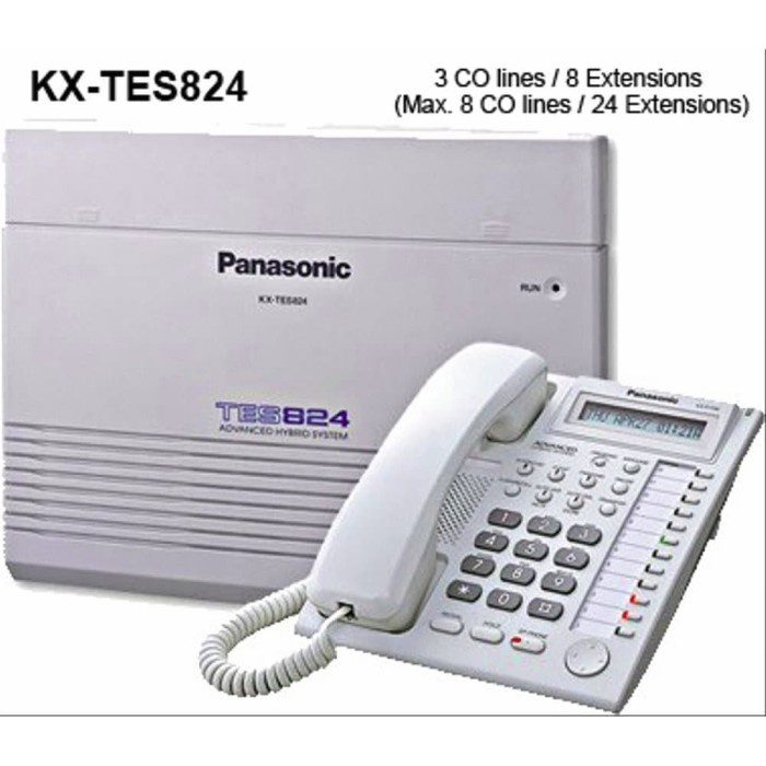 Setting Pabx Panasonic Kx-Tes 824 ( 8 Line, 24 Ext ) #Original