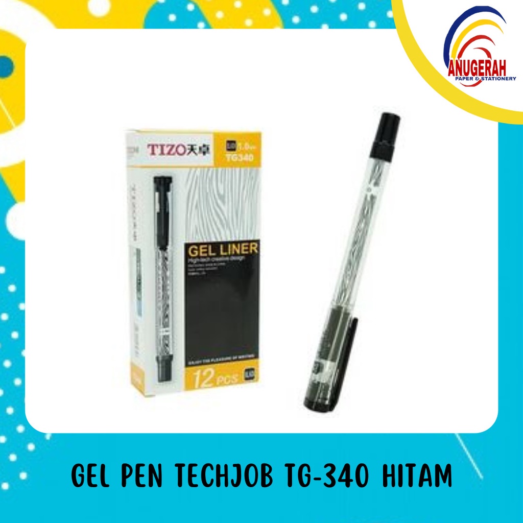 

GEL PEN TECHJOB TG-340 HITAM/BIRU(PCS)