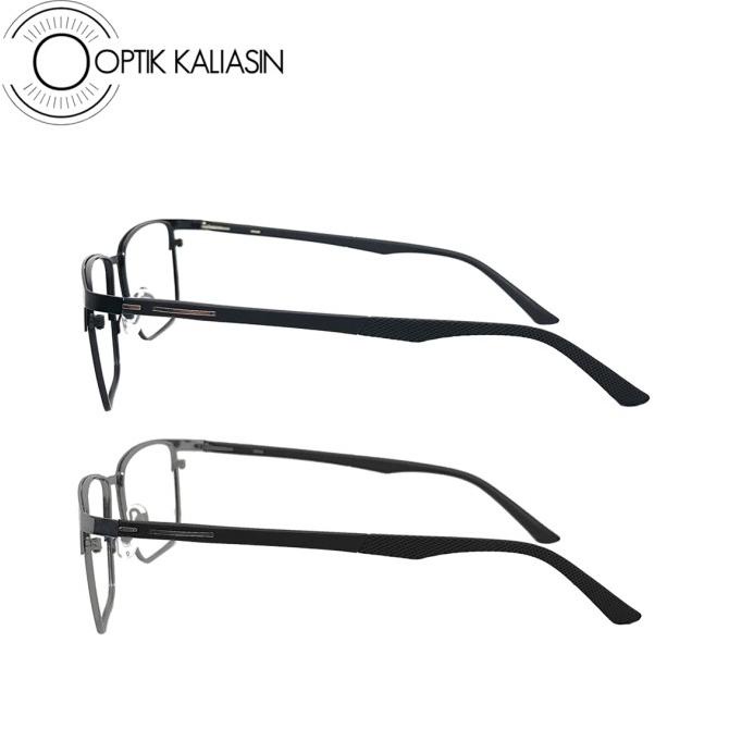 Frame Kacamata pria kotak bisnis titanium sport lentur minus 8890TR