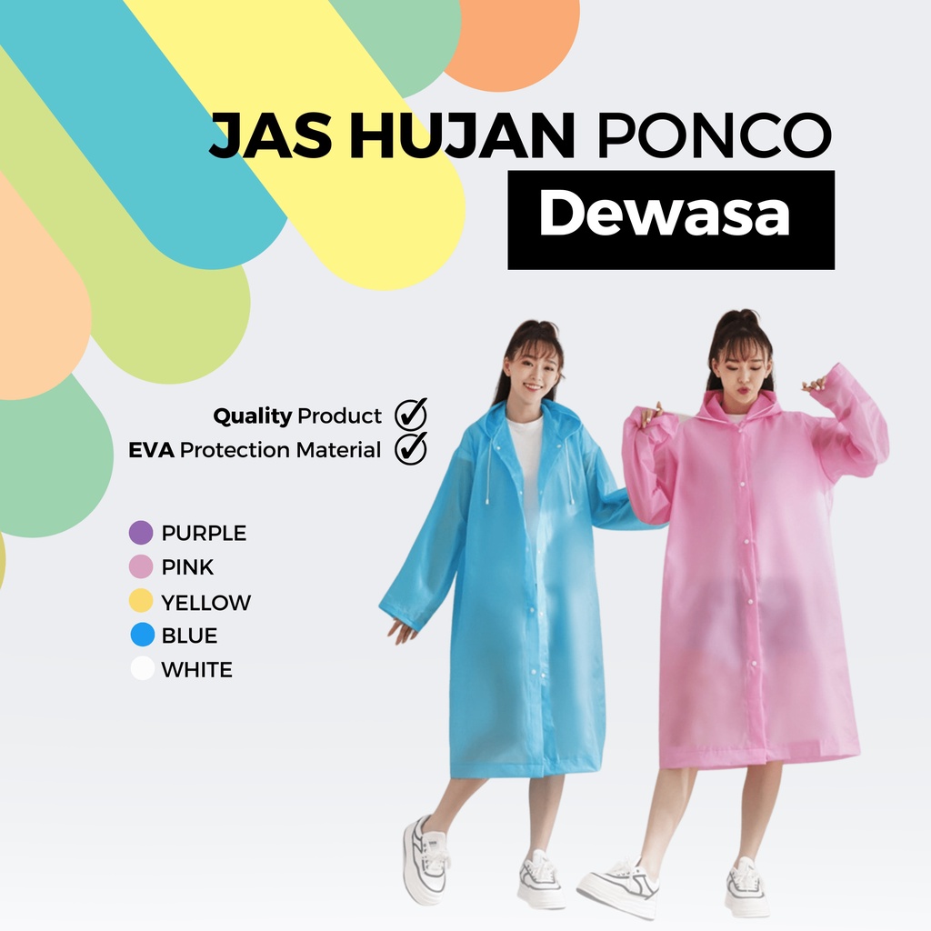 JAS HUJAN PONCO DEWASA