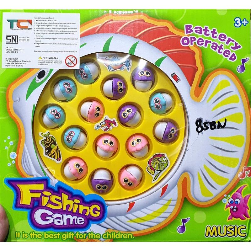 Mainan anak panjing ikan fishing game
