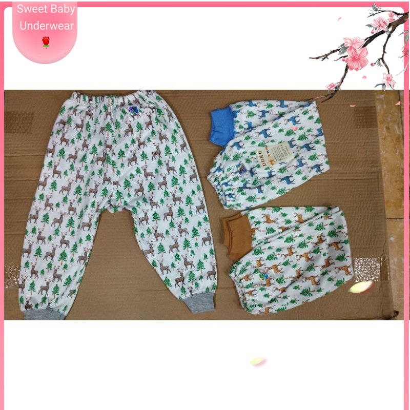 MEREK DDKU SNI || CELANA PANJANG BAYI JAHIT PEMPERS DDKU SNI PRINT FULL MOTIF KARAKTER KATUN || CELA