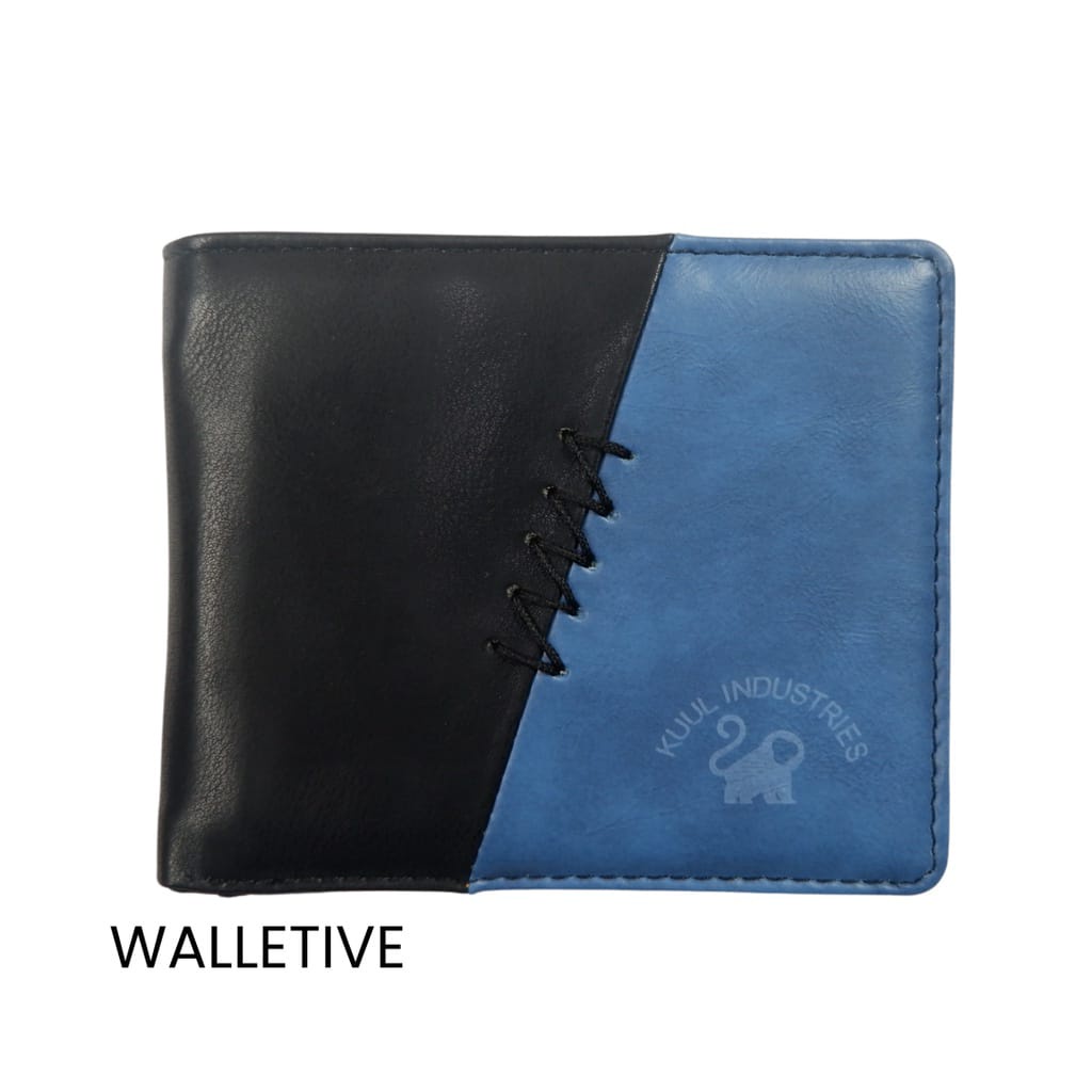 Kuul Industries Dompet wallet kulit Lipat Pria Cowok Laki faux Leather | Original | Murah | Keren Hitam/Kopi/Coklat/Biru