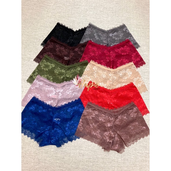 Hara boxer panties/celana dalam boxer wanita/celana boxer cewek/celana dalam renda sexy seksi midi