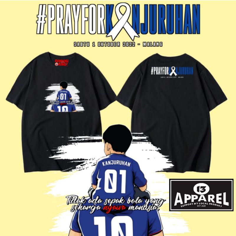 baju Aremania, baju Pray for Kanjuruhan, baju jakmania