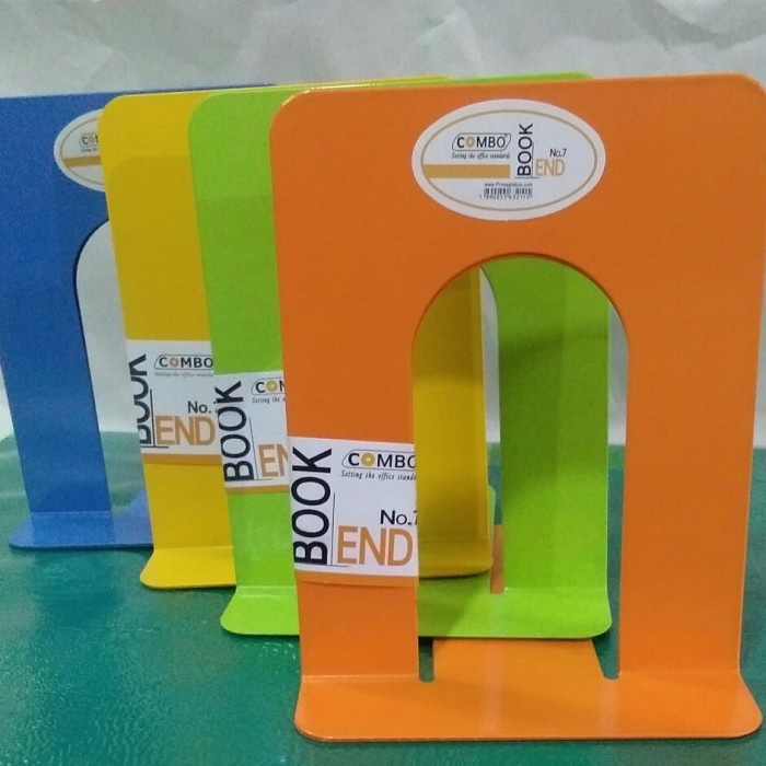 

murah Standar Buku Besi Combo Book End No.7 - Warna random