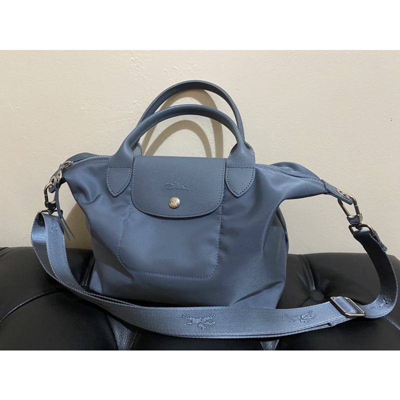Preloved Authentic LONGCHAMP Neo Small Nordic Grey Blue