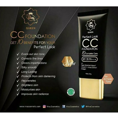❤️GROSIR❤️Viva Queen Perfect Look CC Foundation
