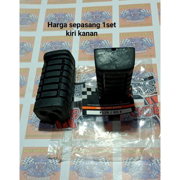 Karet step depan Barstep Bar Step Footstep Foot Step Depan Yamaha RX King Rxk Force one F1 1set