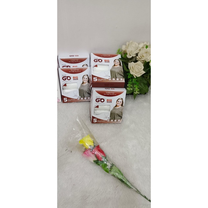 CELANA DALAM KERTAS PRIA DAN WANITA SEKALI PAKAI BUANG JUST GO HAJI UMROH