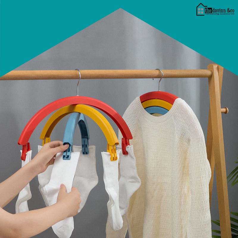 Hanger Gantungan Jemuran  Serbaguna Hanger Gantungan Baju Dan Sepatu Pakaian Gantungan Jilbab Hijam Pashmina Pasmina Lemari Clips Windproof Tali Serbaguna Multifungsi