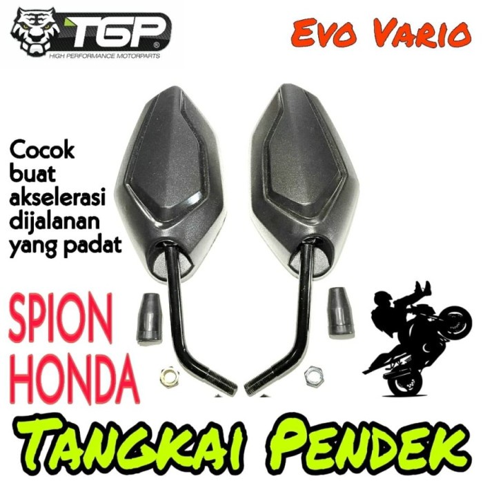 KACA SPION TGP EVO BEAT VARIO 125 150 PCX ADV ALL HONDA KACA CEMBUNG - honda, TANGKAI PENDEK BAYAR DI TEMPAT