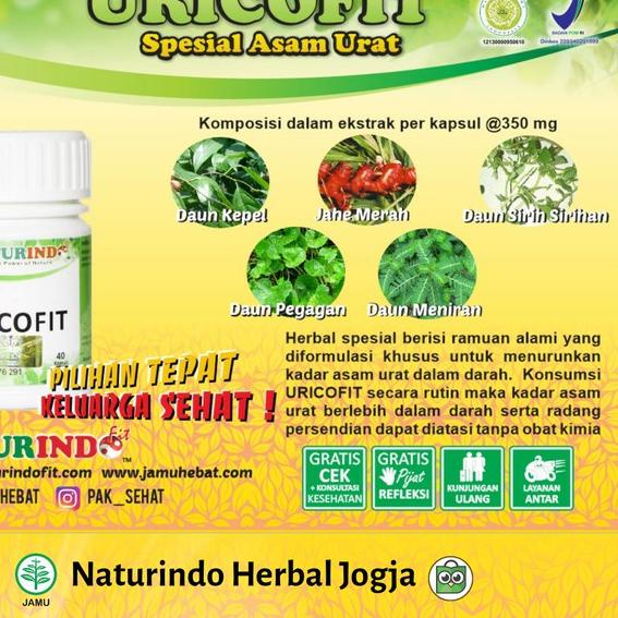 

BAYAR DITEMPAT✔️Naturindo Uricofit Herbal Obat Jamu Mengobati Menurunkan Kadar Asam Urat Dalam Darah Kolestrol Meredakan Nyeri Sendi Pengel Linu Kesemutan Dan Kebas Kaki Bengkak Ampuh 100% Halal Bpom|KD7