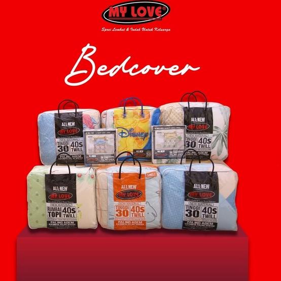 Extra deals--Bedcover set 180x200 | KING SIZE my love sprei karet tinggi 30cm selimut tebal aneka mo
