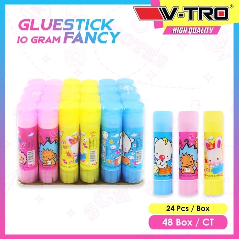 

(LA) GLUE STICK FANCY LEM KERTAS BATANG / GLUE STIK 10gram KARAKTER MOTIF KARTUN