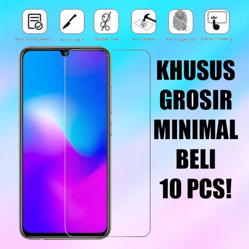 (Minimal 10) TG TEMPERED GLASS BENING non full pelindung layar ALL TIPE chat dulu