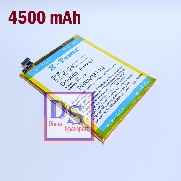 Baterai Oppo F7 Youth CPH1859 BLP665 Batu Battery Batre Tanam Double Power