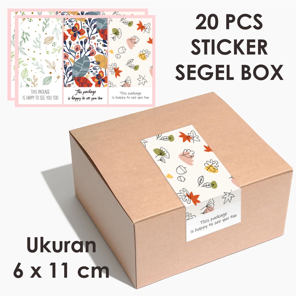 

[ISI 20 PCS] Stiker/Sticker Segel Box (Seal Box/Label Packaging) Kemasan/Packaging Bisa Custom Ukuran 11cm x 6cm