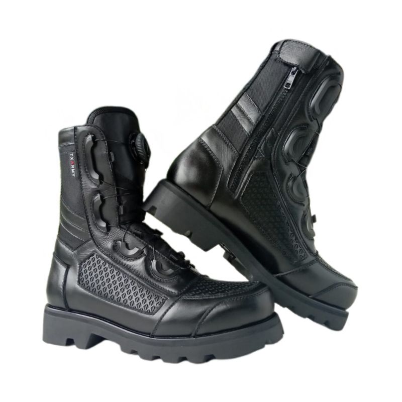 SEPATU PDL TALI PUTAR SOL RADIAL KULIT SAPI ASLI SEPATU PDL DINAS LAPANGAN TNI POLRI SECURITY SATPAM SEPATU BOOTS MOTOR UNTUK PRIA DAN WANITA