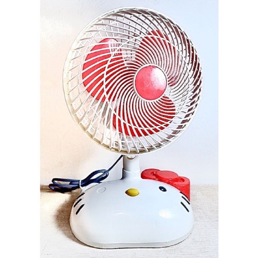 Deskfan Desk fan Kipas Angin Meja Profan 8In 8 Inch Swing Kiri Kanan Hello Kitty Doraemon Pikachu