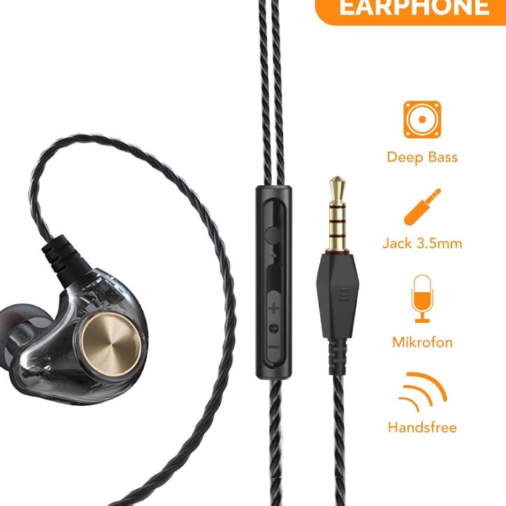 Recomended TACOO Headset Gaming Handsfree Wired Sport  Hi-Fi Stereo Sound Deep Bass In-Ear Earbuds B