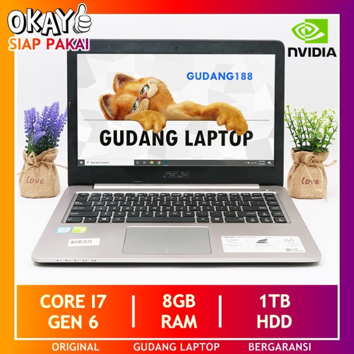 [Laptop / Notebook] Asus K401U Core I7 Ram 8Gb Laptop Second Gaming Murah Bergaransi Laptop Bekas /