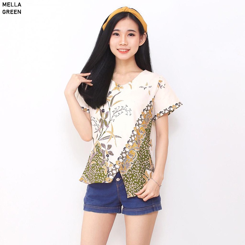 MELLA TOP - Atasan Batik Wanita Blouse Wanita