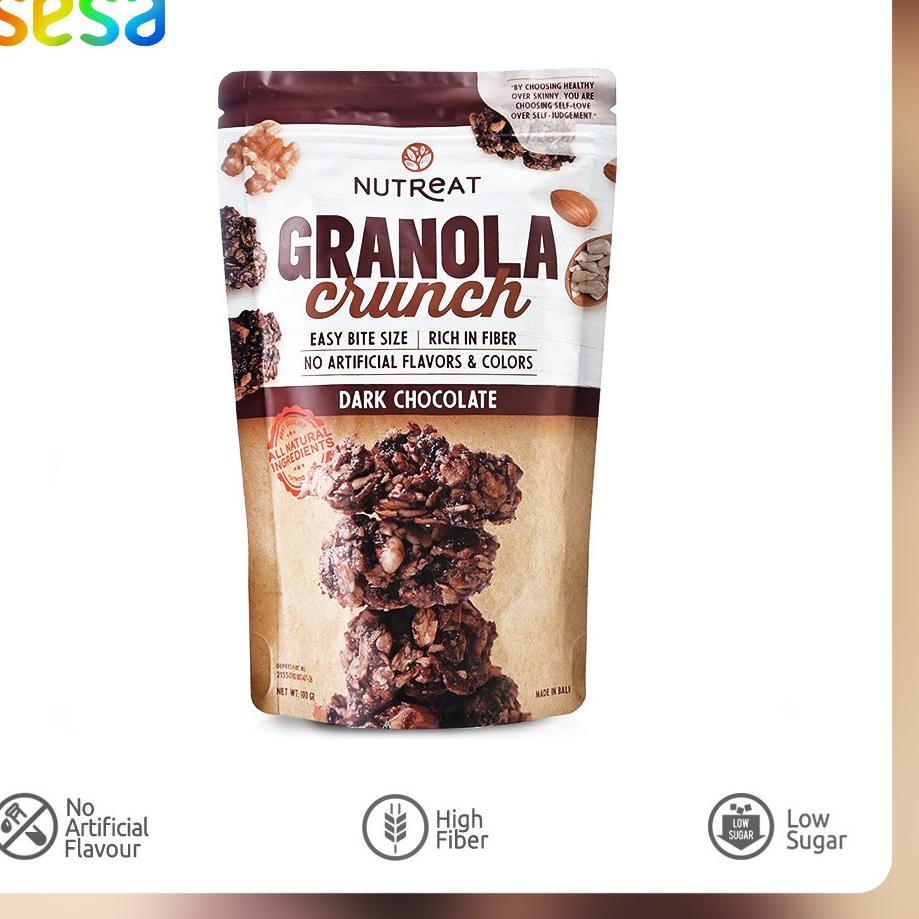 

STAR BRANDS Nutreat - Granola Crunch Nutritious Dark Chocolate 100 g buruan