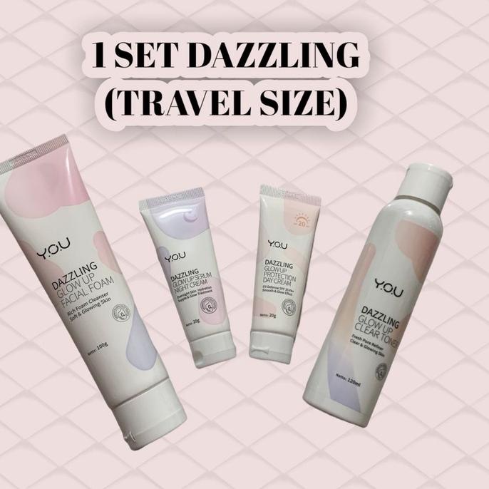 limited STOCKPAKET 1 SET SKINCARE Y.O.U THE DAZZLING GLOW UP SERIES YOU SANDRA DEWI SERUM VIRAL|SQ9